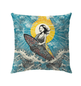 Surfing 1 40 Outdoor Pillow - Beyond T-shirts
